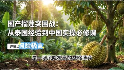 第一节：榴莲突围战：选址决策指南，告别赌运气，用硬指标圈定&ldquo;优生，课程：《国产榴莲突围战：从泰国经验到中国实操的8堂必修课（高阶实战版）》