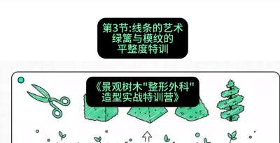 第03节：线条的艺术&mdash;&mdash;绿篱与模纹的平整度特训，课程：《景观树木&ldquo;整形外科&rdquo;造型实战特训营》#识农AI